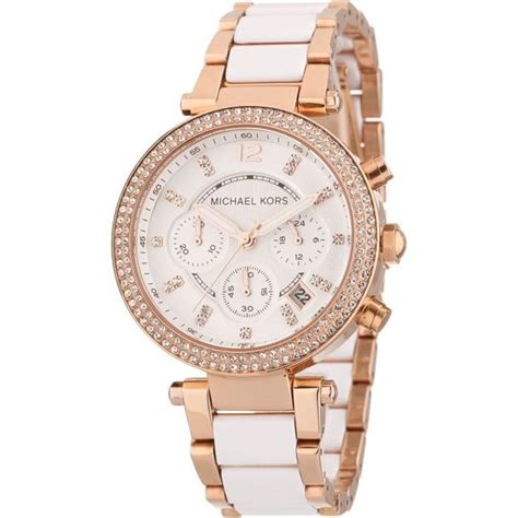 montre michael kors femme ceramique blanche|michael kors black watches women.